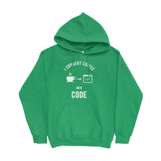 I Convert Coffee Into Code Hoodie For Developers