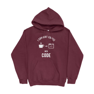 I Convert Coffee Into Code Hoodie For Developers